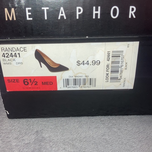 Metaphor Gold Trim Heels - Picture 5 of 8